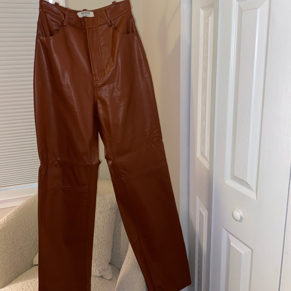 House of CB Faux Leather Pants